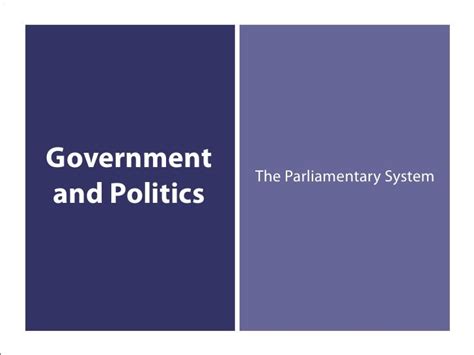 Parliamentary System 1