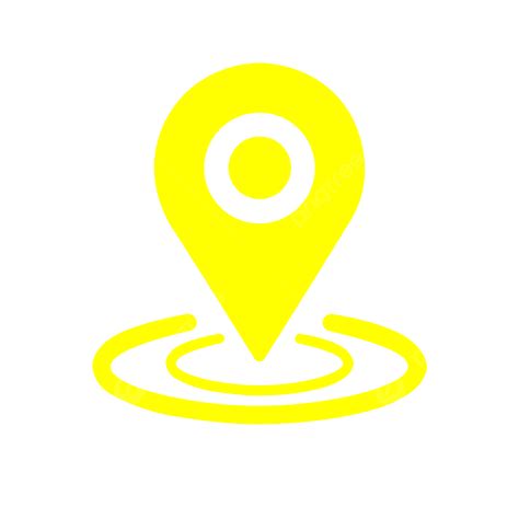 Yellow Pin Location Map Icon Template Download on Pngtree