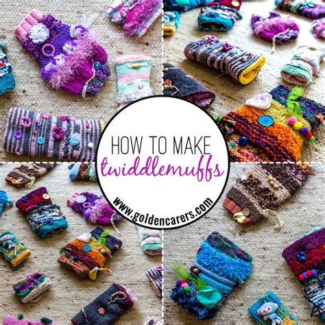 How to make Twiddlemuffs | Diy sewing gifts, Dementia crafts, Knitting ...