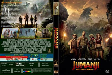 Jumanji: Welcome To The Jungle (2017) R1 CUSTOM DVD Cover & Label - DVDcover.Com