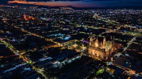 Aerial View of City during Night Time · Free Stock Photo