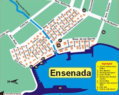 Ensenada Map - Planet Baja