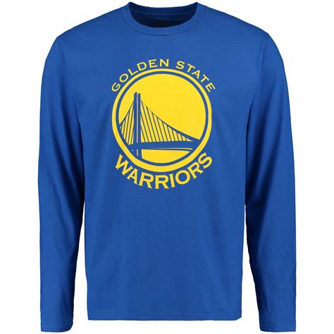 Golden State Warriors Royal Primary Logo Long Sleeve T-Shirt