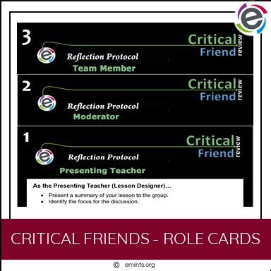 Critical Friend Review - Role Cards