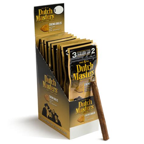 Dutch Masters Cigarillos 3pk Foil Crema Dolce Wholesale Cigars | Santa ...