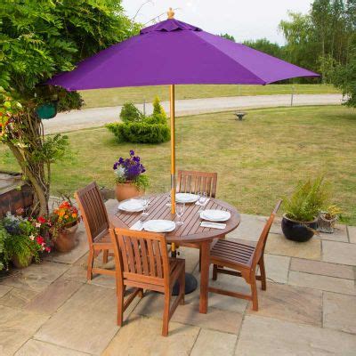 Devon 120cm Round Hardwood Dining Table | Durable Garden Table