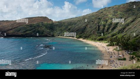 People on the beach, Oahu, Hawaii, USA Stock Photo - Alamy