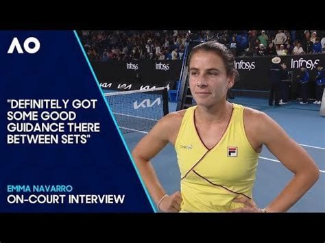 Emma Navarro On-Court Interview | Australian Open 2024 Second Round : r ...