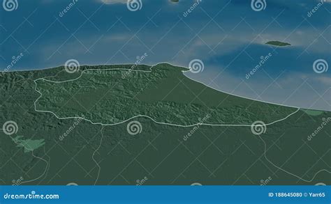 Miranda, Venezuela - Outlined. Administrative Stock Illustration ...