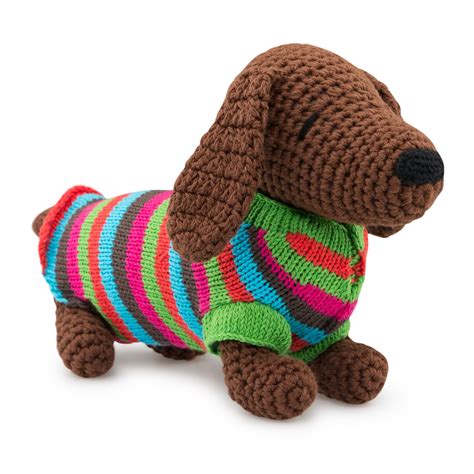 Sausage Dog with Striped Jumper | Oliver Bonas