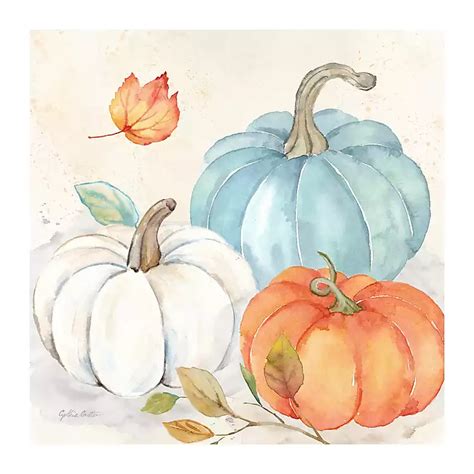 Pumpkin Trio Canvas Art Print | Kirklands Home