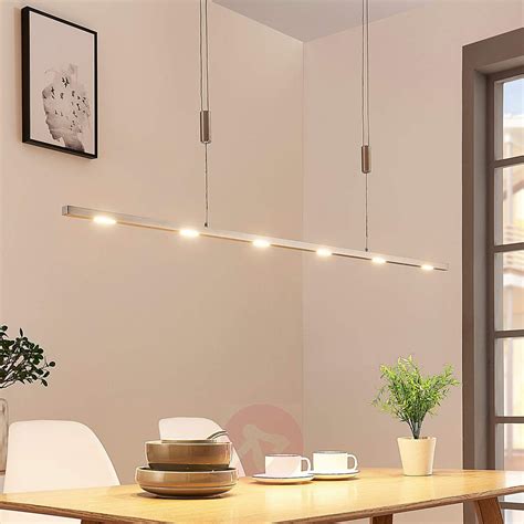 LED-Esszimmer-Pendellampe Arnik, dimmbar, 120 cm | Pendant lamp, Linear pendant lighting, Linear ...