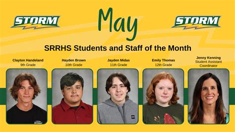 May Students and Staff of the Month | Articles