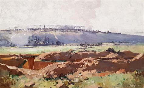 Arthur Streeton, Viller Bretonneux, 1918, oil on canvas on… | Flickr