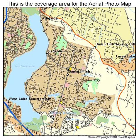 Aerial Photography Map of Sammamish, WA Washington