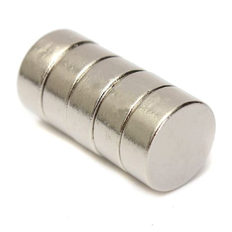 12mm x 5mm N35 Super Strong Round Disc Rare Earth Neodymium Magnets Nickel Plated Strongest ...