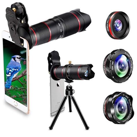 Phone Camera Lens, Best Keiyi 15X iPhone Camera Telephoto Lens kit Double Regulation Lens ...