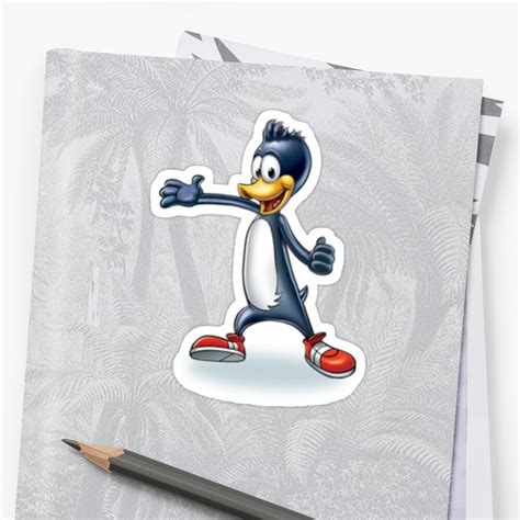 "Kid Cuisine Penguin" Sticker by Jonnyman | Redbubble