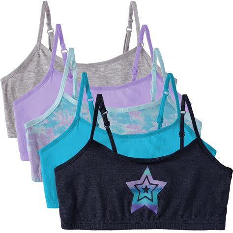 Cyndeelee Girls 7-16 Bralette, 5-Pack - Walmart.com