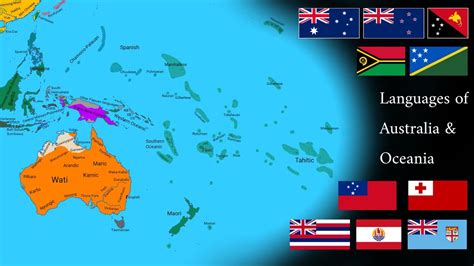 Languages of Australia & Oceania (Timeline)(Sorry for bad quality ...