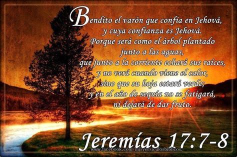 Jeremias 17:7-8 | Confia en jehova, Palabra de vida, Textos biblicos