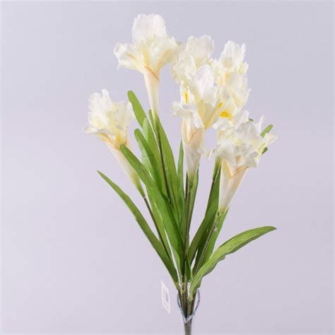 Iris Bouquet 7 Long Stems, Artificial Iris, Big Iris Bouquet, Faux ...