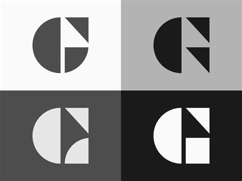 Letter G - Logo, lettermark, branding, icon, geometric | Geometric logo design, G logo design ...