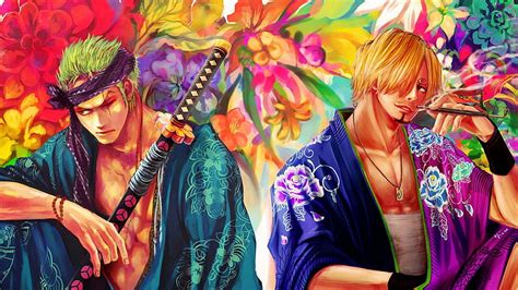 Roronoa Zoro And Sanji Kimono One Piece Anime, sanji and zoro HD wallpaper | Pxfuel