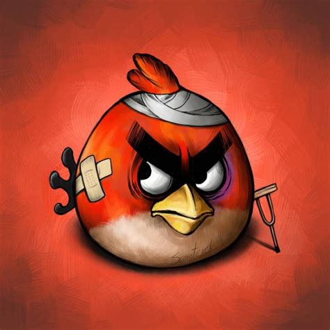 The illustrations of the artist under the name Scooterek just shows the Angry Birds with various ...