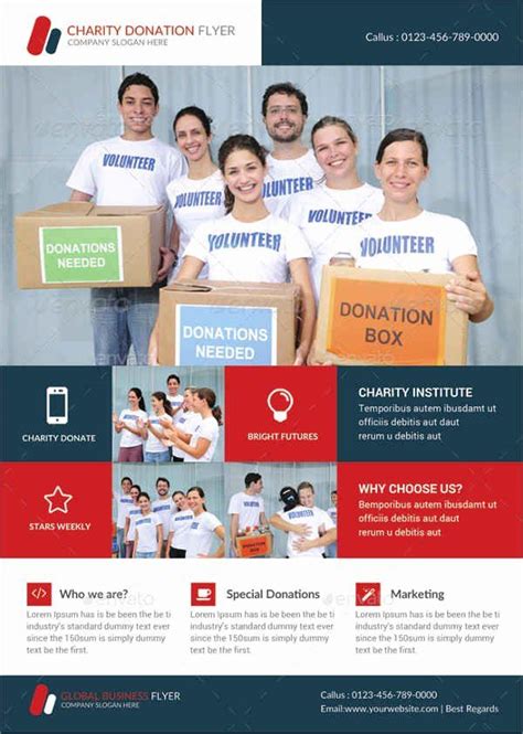 Free Donation Flyer Template Unique Donation Flyer Free Psd Vector Ai Eps format Downl and ...