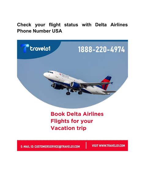 Check your flight status with Delta Airlines Phone Number USA by ...