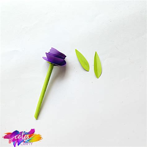 How To Make A Construction Paper Flowers Bouquet * Color Me Crafty