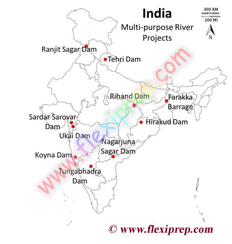 Bhakra Nangal Dam In India Map