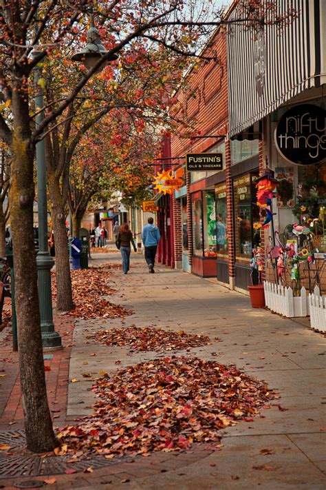 Downtown Traverse City, Michigan Fall Photos along Front Street | JoeyBLS Photography