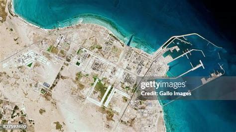 Satellite image of Ras Laffan Industrial City, an energy hub for LNG,... News Photo - Getty Images