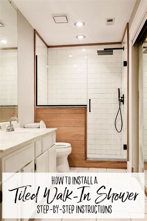 How to Install a Tiled Walk In Shower - Our Handcrafted Life