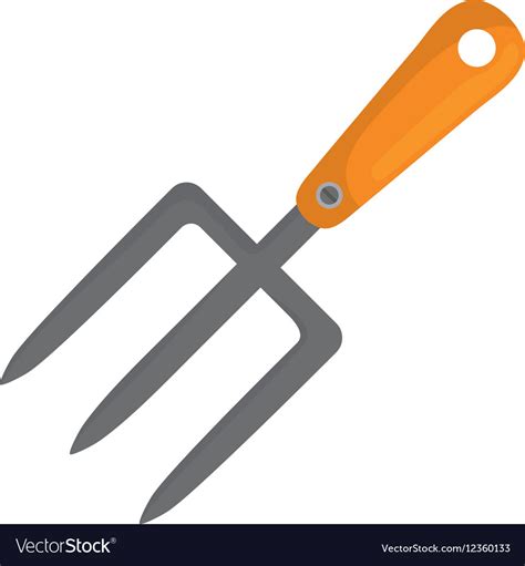 Harrow gardening tool Royalty Free Vector Image