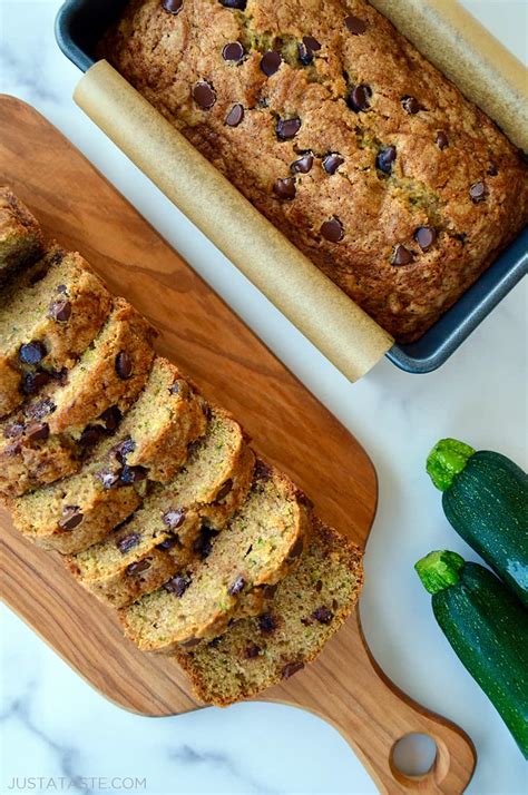 Chocolate Chip Zucchini Bread - Just a Taste