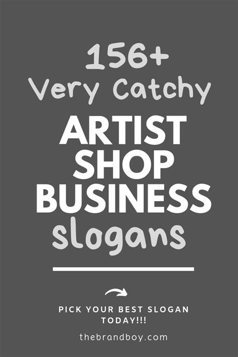 999+ Art Slogans That Inspires and Connects! | Art slogans, Business ...