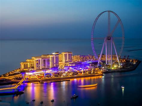 Bluewaters Island Dubai mit vielen Attraktionen für die Besucher der Stadt