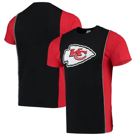 Kansas City Chiefs Refried Apparel Upcycled Split T-Shirt - Black/Red - Walmart.com - Walmart.com
