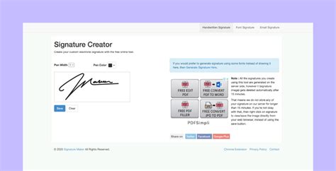 Signature Generator Handwriting