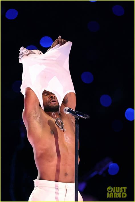 Usher Goes Shirtless at Super Bowl 2024: See Every Photo & Video ...