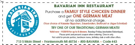 Frankenmuth Fall Coupons