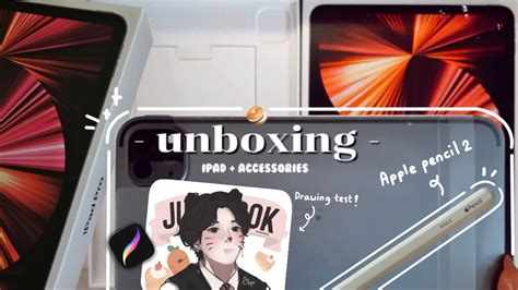 iPad Pro M1 (11") unboxing ♡ | apple pencil 2 + accessories (Drawing ...