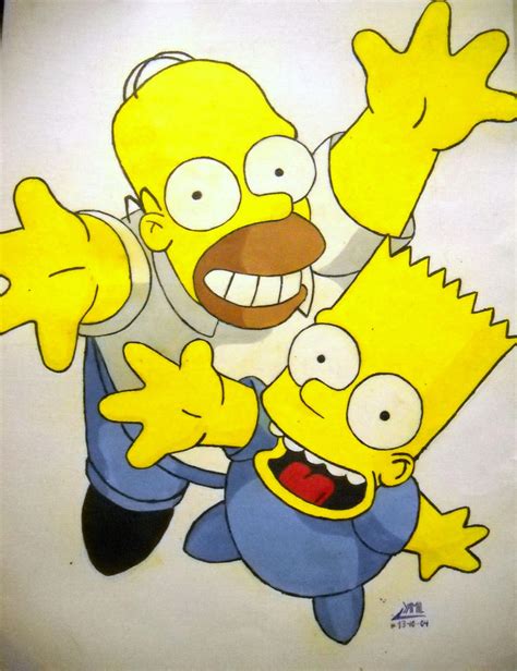 homer and bart by YamTorresIlustrador on DeviantArt