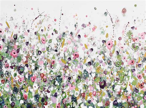 Large Floral Canvas Wall Art Abstract Meadow Giclee Print | Etsy