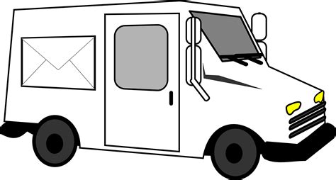 Mail clipart mail truck, Mail mail truck Transparent FREE for download ...