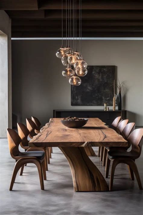 20+ Modern Organic Dining Table Ideas - Quiet Minimal