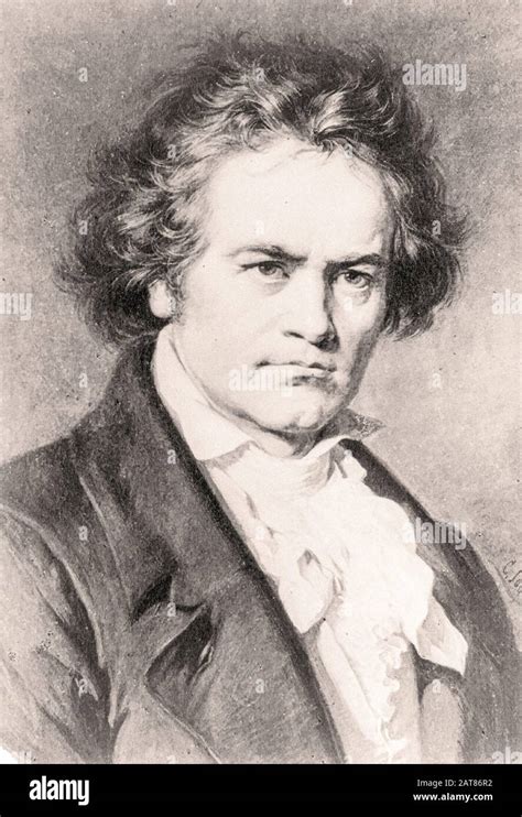 Ludwig Van Beethoven - painting by Carl Jaeger (1833-1887 Stock Photo ...